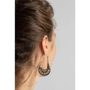 Vintage Sterling Silver Sunburst Hoop Earrings – 925 TAXCO Mexican silver hoops